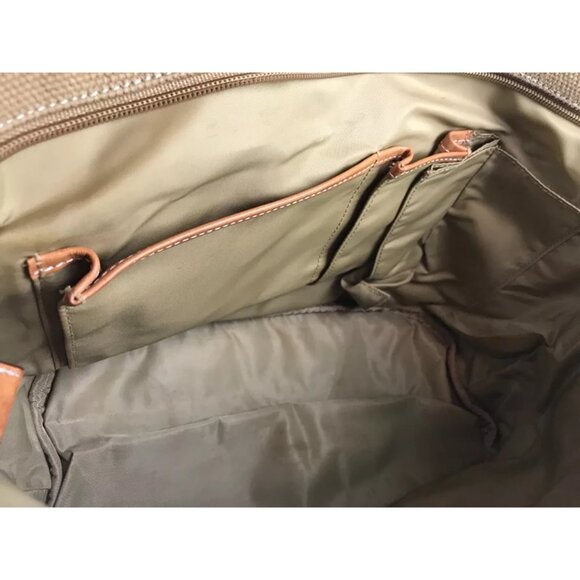 Jack Georges Womens Beige Brown Handle Shoulder Strap Tote‎ Bag Size M - Picture 7 of 9